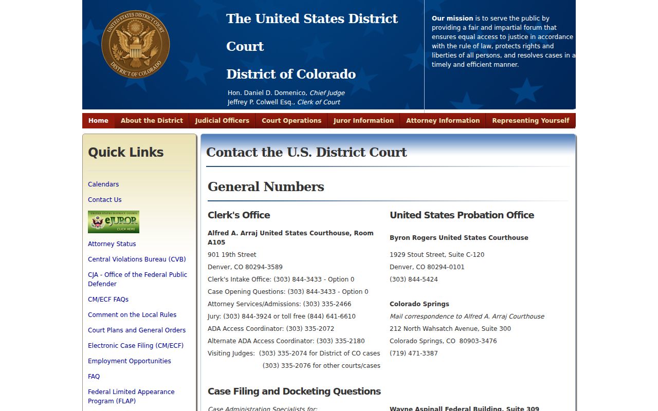 Jefferson County traffic court records image distinguishing the federal court clerk